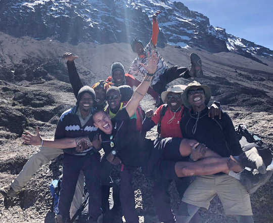 Scott Kilimanjaro group photo with Ultra Adventures