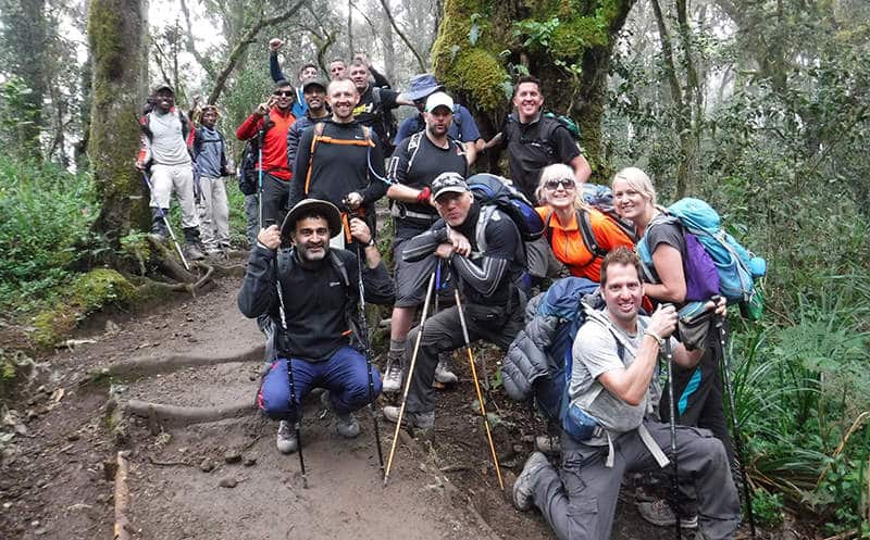 Amazing motivated group climb Kilimanjaro